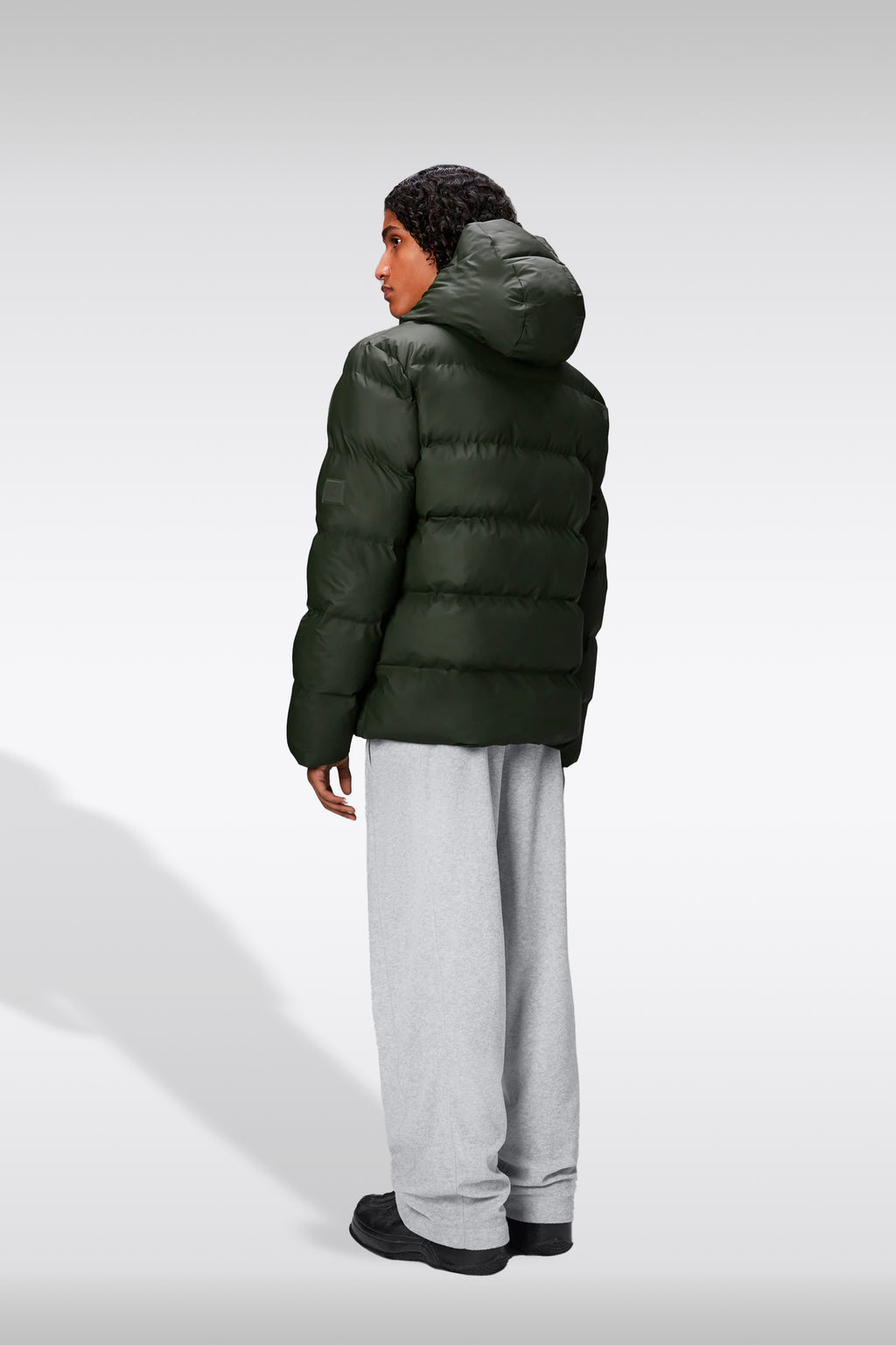 alt-image__Piumino-in-pvc-impermeabile-verde-militare-con-cappuccio---Alta-Puffer-Jacket