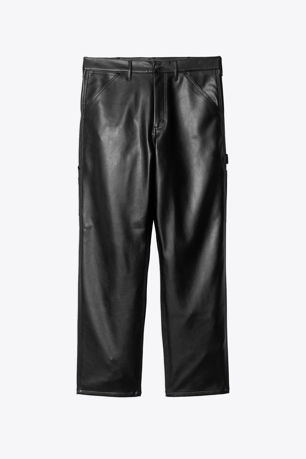 alt-image__Pantalone-nero-workwear-in-pelle-sintetica---Single-Knee-Pant