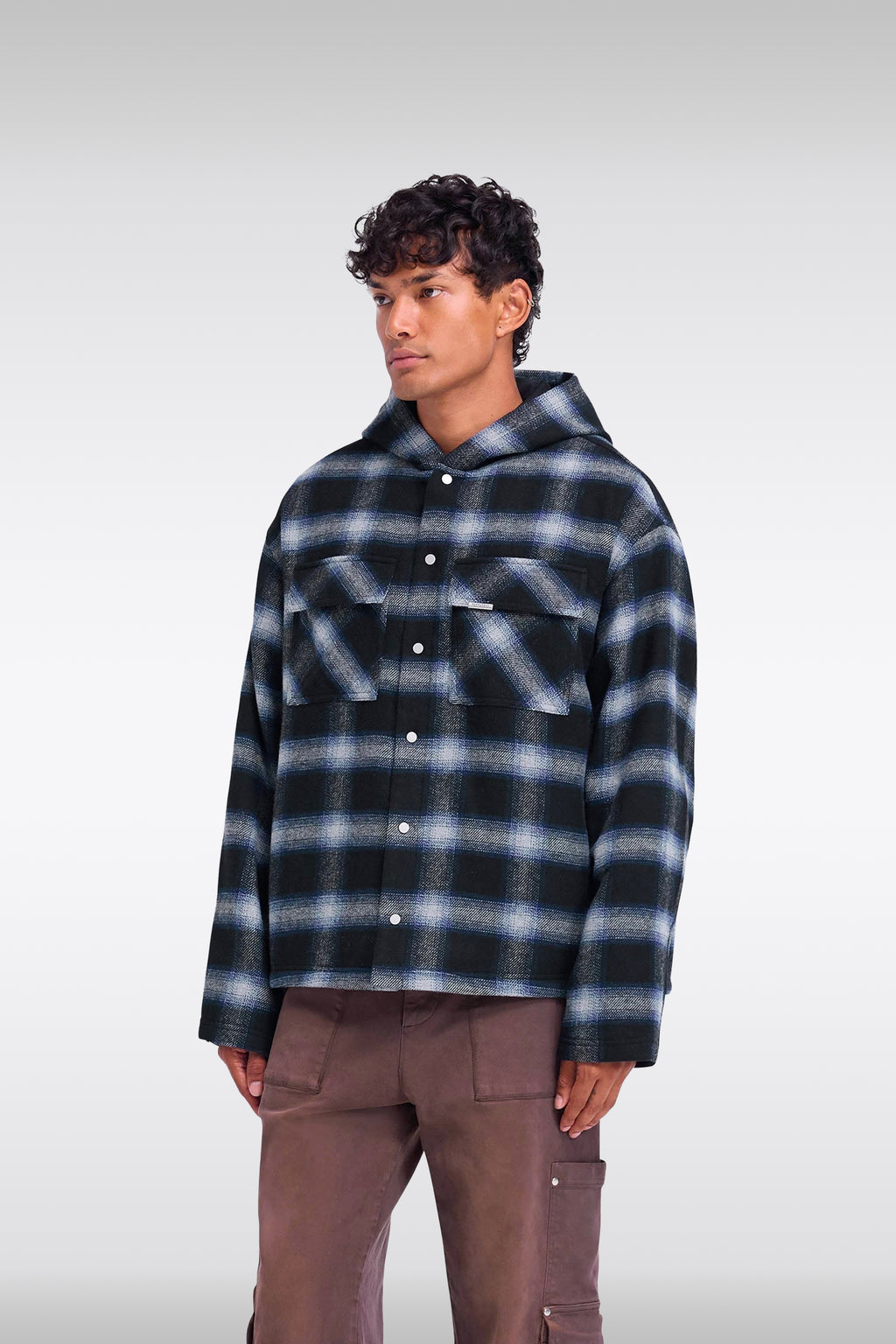 alt-image__Black-and-blue-check-flannell-hooded-overshirt---Hooded-Overshirt