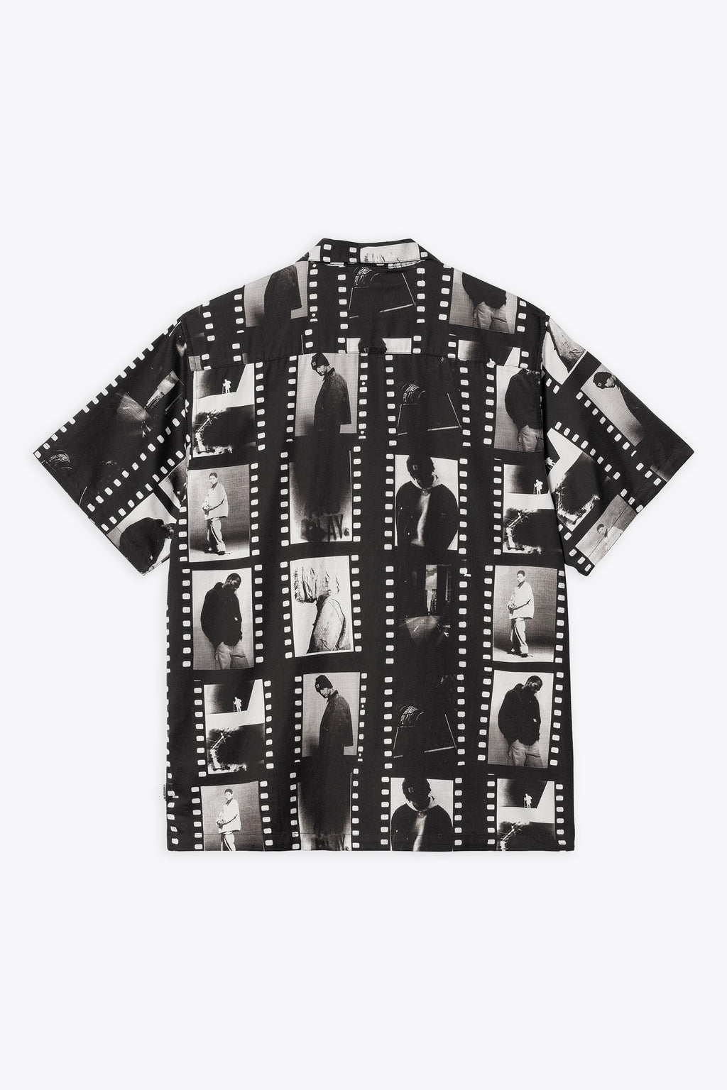 alt-image__Black-satin-bowling-shirt-with-photographic-print---S/S-Photo-Strip-Shirt