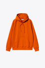 Felpa in cotone arancione con cappuccio e maniche raglan - Hooded Chase Sweatshirt 