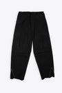 Black cotton cargo pant with crystals - Strass Cargo Pants  