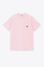 T-shirt rosa in cotone con tasca e logo al petto - S/S Pocket T-Shirt 