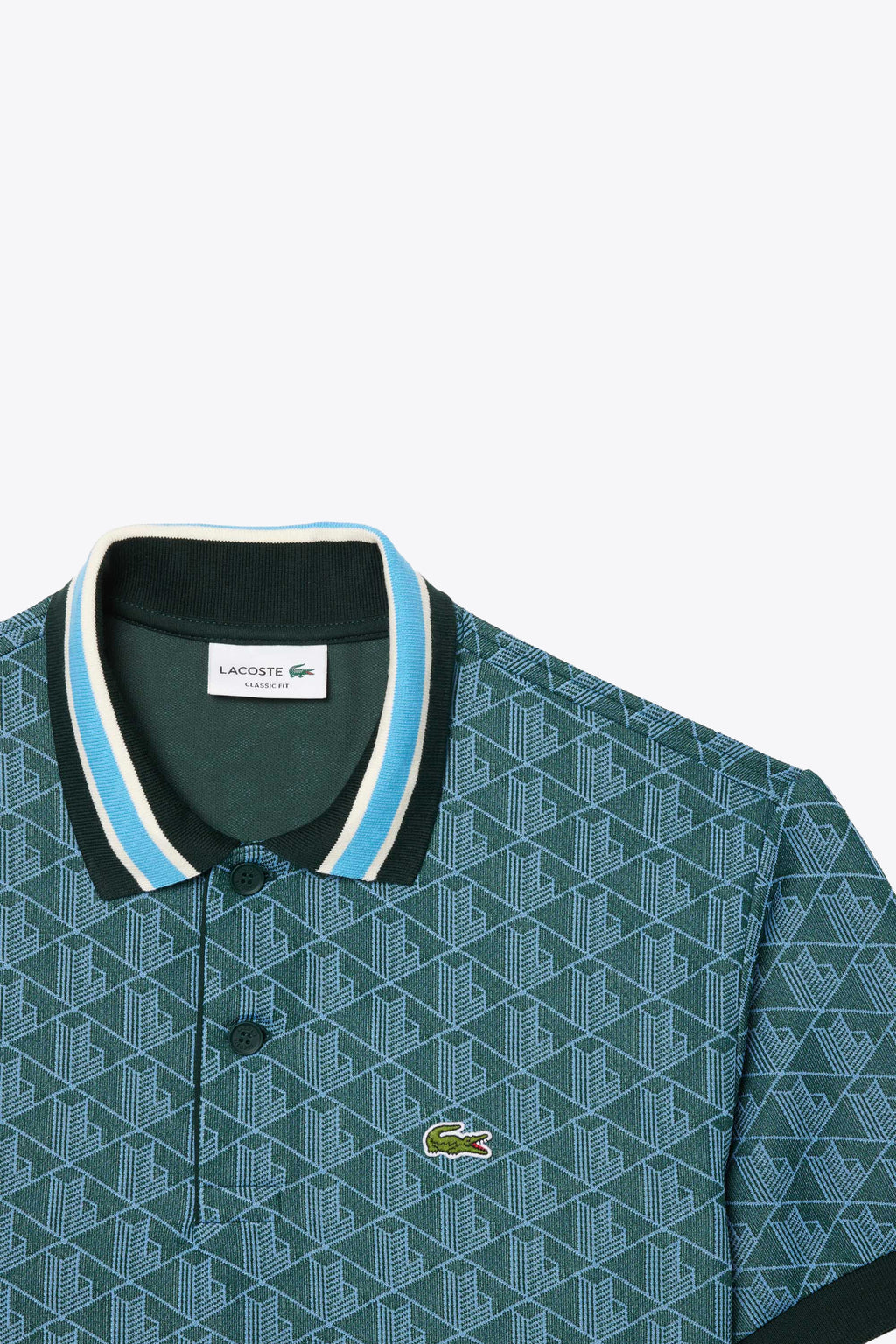 alt-image__Green-and-light-blue-jacquard-polo-with-geometric-motif-