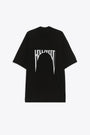 Black cotton oversized t-shirt with Hollywood print - Jumbo SS T  