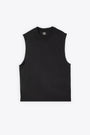 T-shirt smanicata nera in cotone con logo - Classic Sleeveless 