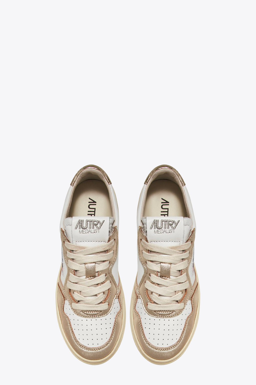 alt-image__Sneaker-bassa-in-pelle-bianca-e-oro---Medalist