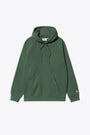 Felpa in cotone verde con cappuccio e maniche raglan - Hooded Chase Sweatshirt 