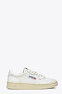 White leather low sneaker with logo - Medalist 