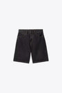 Stonewashed black denim baggy shorts - Brandon Short  