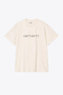 Off white cotton t-shirt with printed studs logo - S/S Rivet Script T-Shirt 