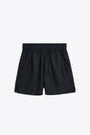 Black silk shorts with elastic waistband - Silk Shorts 