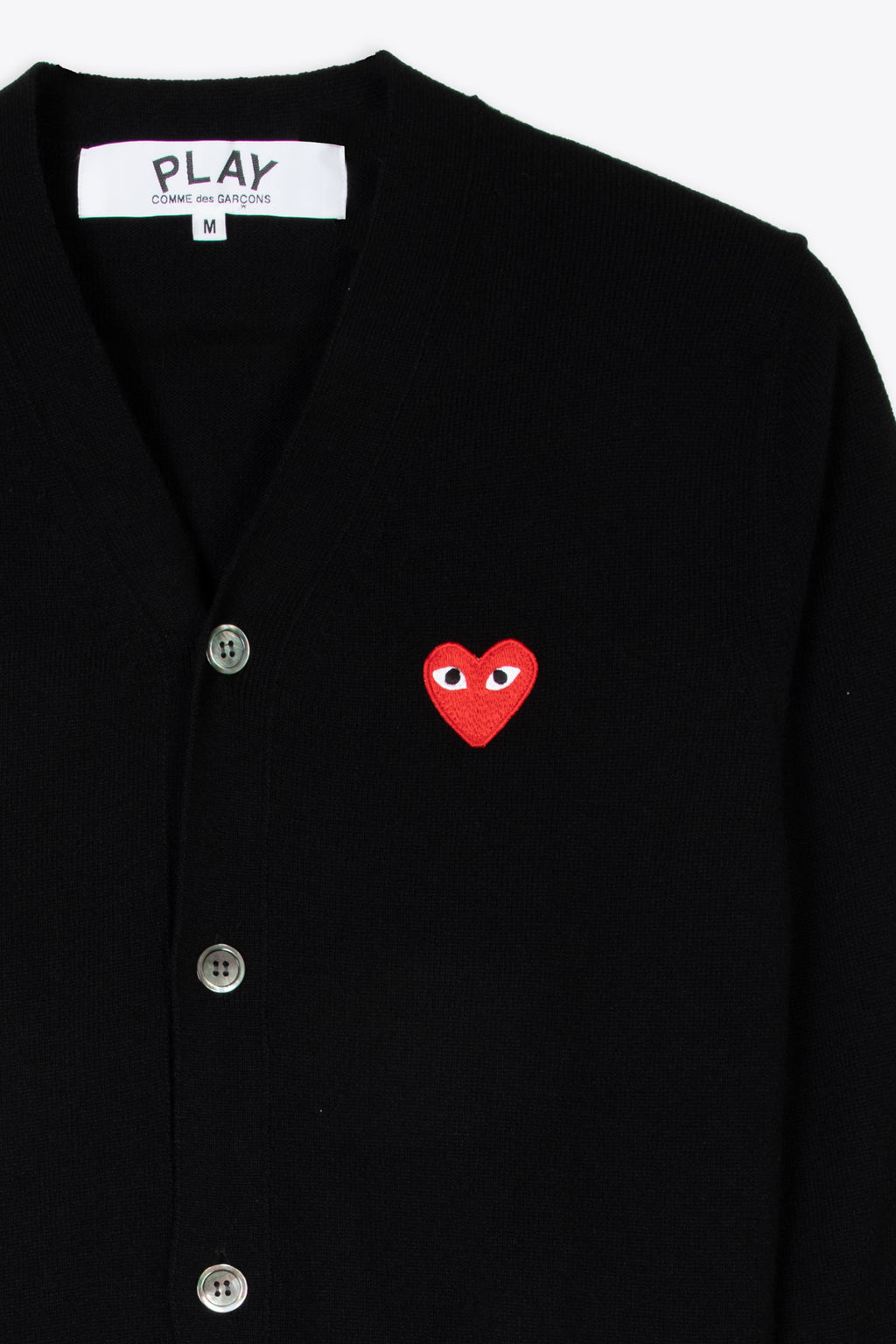 alt-image__Black-wool-cardigan-with-heart-logo-patch