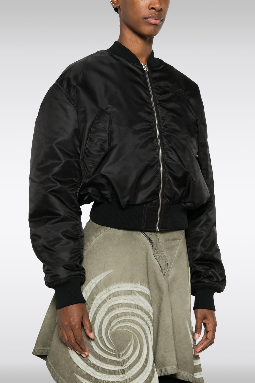 alt-image__Black-nylon-cropped-bomber-jacket