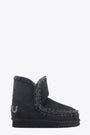 Black sheepskin slip-on ankle boots with glitter logo - Eskimo 18 Glitter Logo 