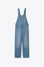 Light blue sandblasted denim dungarees - W' Bib Overall Straight 