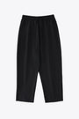 Black knitted pant with elastic waistband and cropped leg - Byhr  