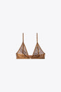 Reggiseno in tessuto stretch metallizzato oro - Luna Gft 