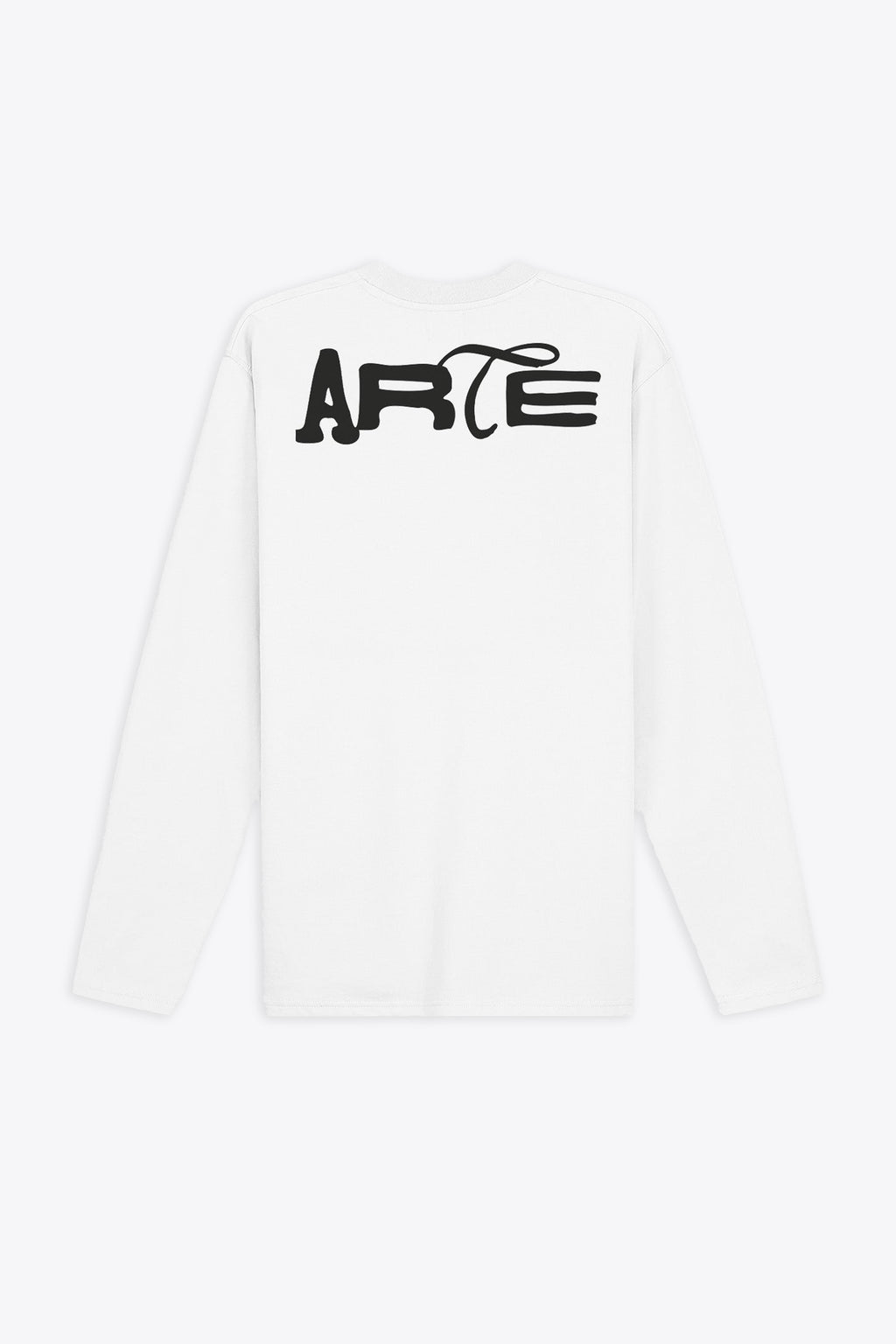 alt-image__T-shirt-bianca-in-cotone-con-maniche-lunghe-e-logo-al-petto-e-sul-retro---Good-Energy-Longsleeve