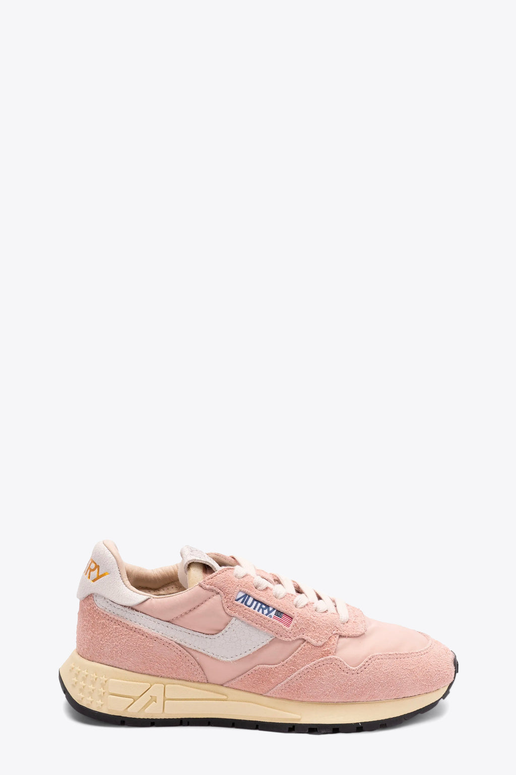 alt-image__Pink-nylon-and-suede-low-sneaker---Reelwind-Low