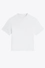 White distressed cotton t-shirt - Series Distressed T-Shirt 