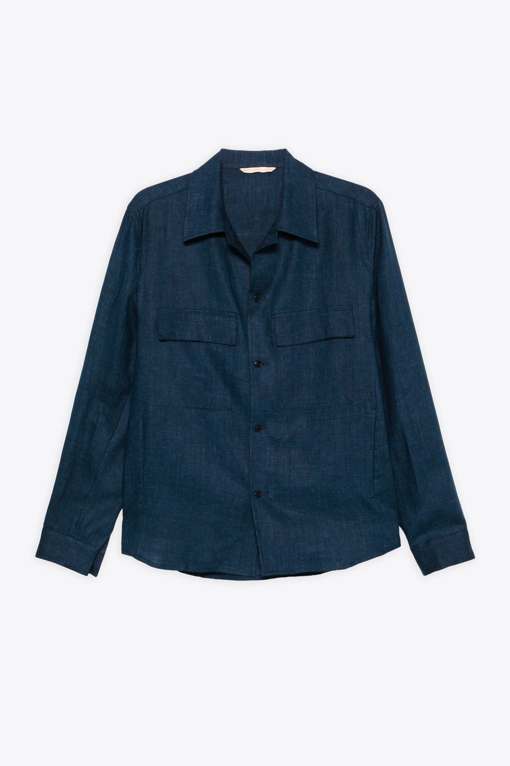 alt-image__Giacca-in-lino-blu-navy-con-collo-aperto---John