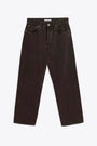 Brown denim 5 pockets baggy jeans - Wide Twist 