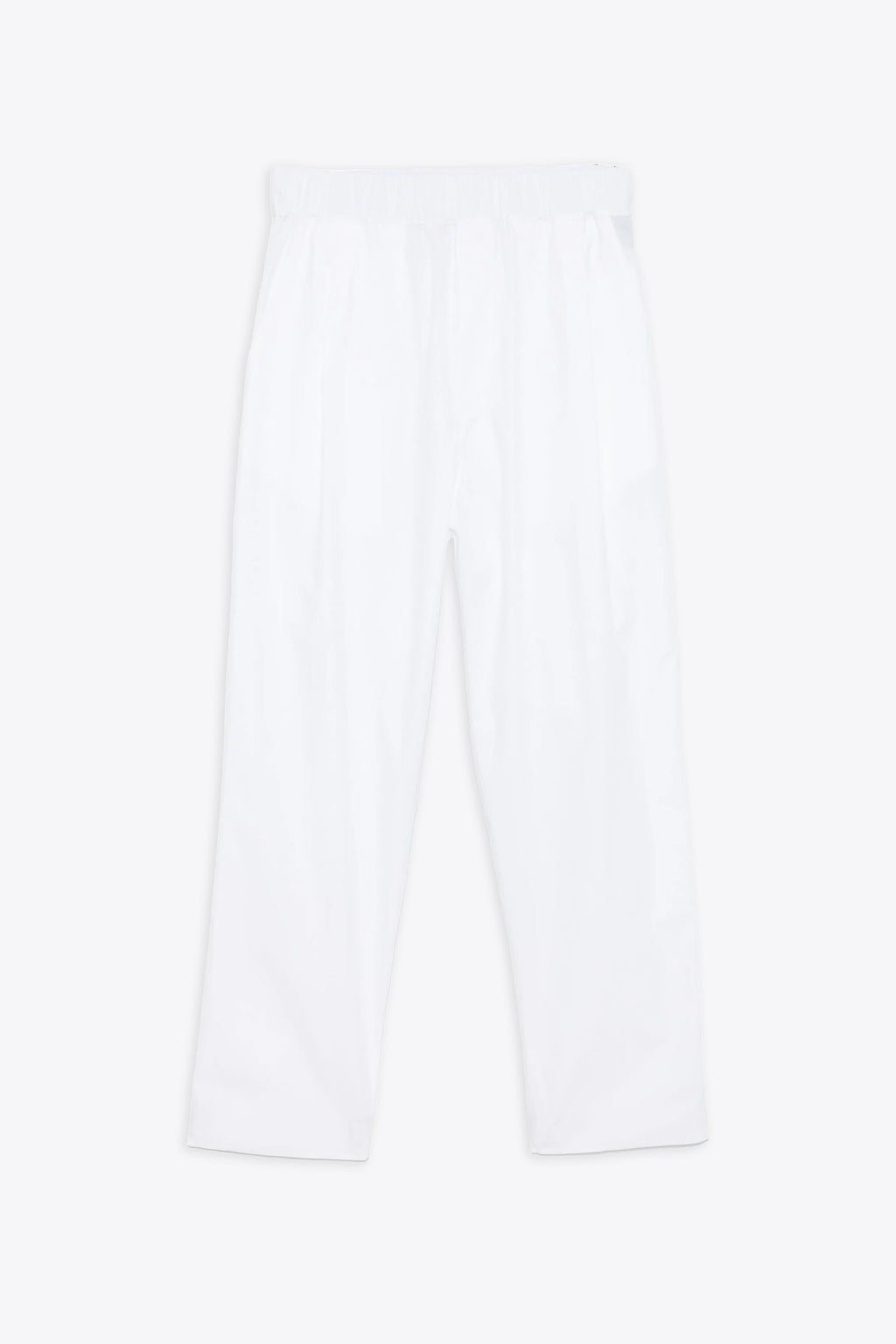 alt-image__Pantalone-ampio-in-popeline-bianco-con-elastico-in-vita