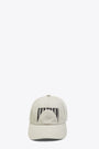 Pearl grey canvas baseball cap with Porterville embroidery - Baseball Cap 