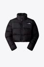 Black nylon synthetic short puffer jacket - W Saikuru Cropped 