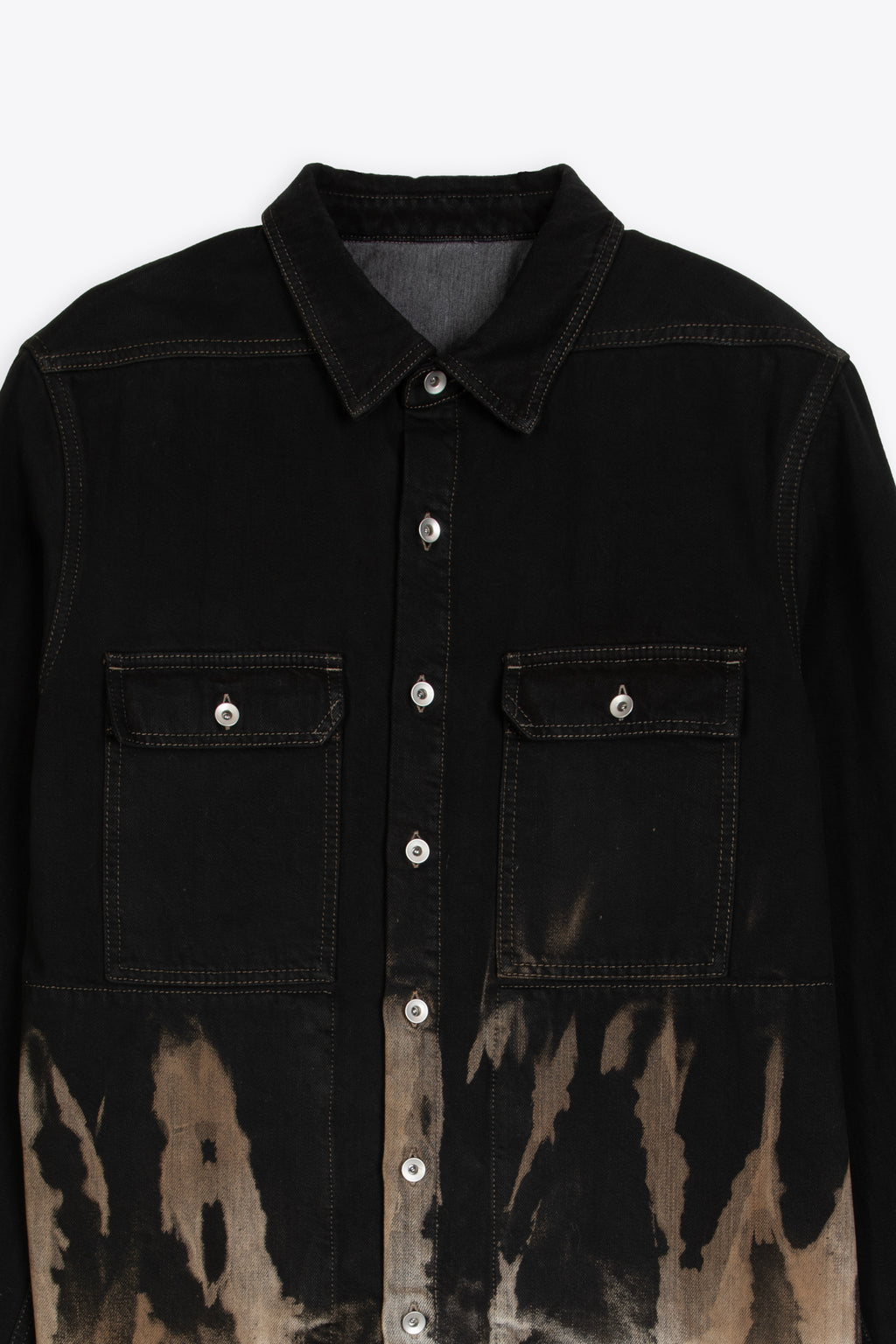 alt-image__Overshirt-in-denim-nero-candeggiato---Outershirt