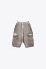 Bermuda cargo in canvas grigio antracite - Cargobela Shorts 