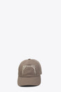 Cappello con visiera in canvas tortora con ricamo Porterville  - Baseball Cap 