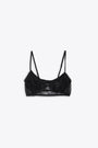 Bralette nera in pizzo - Sheer Lace Bralette 