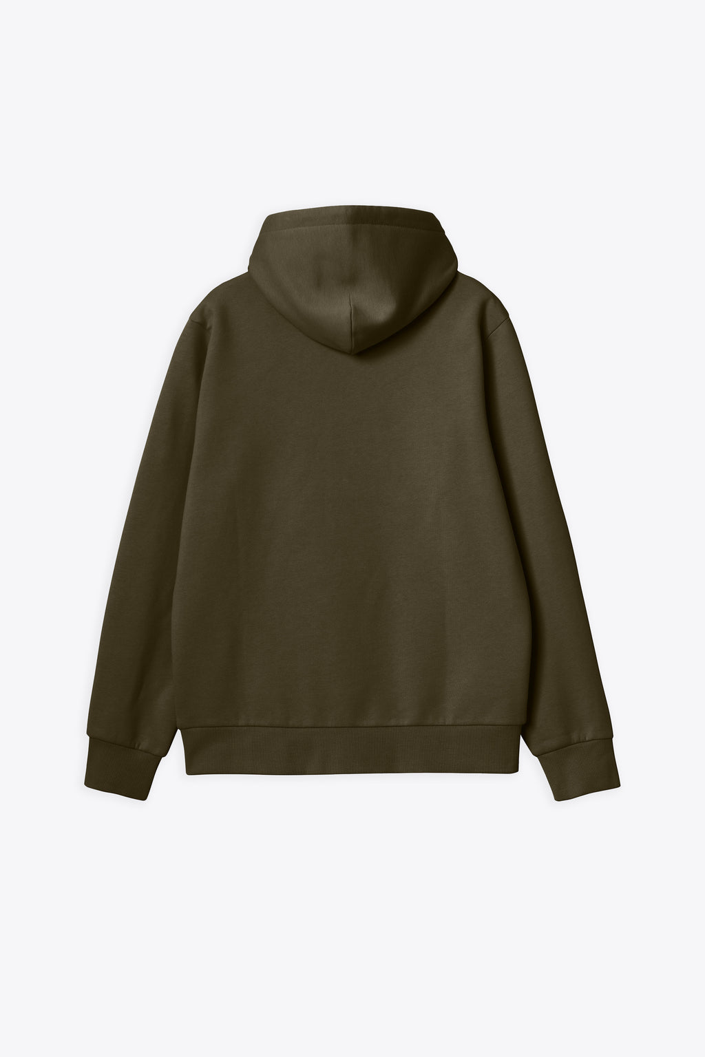 alt-image__Army-green-cotton-hoodie-with-drawstring-and-chest-logo---Hooded-Script-Embroidery-Sweat