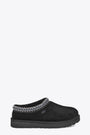 Black suede mules with embroidered border - W Tasman 