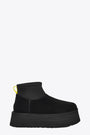 Black suede ankle boots with scuba shaft - W Classic Mini Dipper 