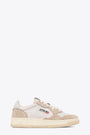 Ecru and beige brushed suede low sneaker - Medalist Low 