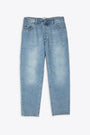 Light blue distressed denim relaxed fit jeans - Los Angeles 