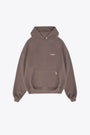 Dove grey cotton Hoodie with chest and back logo print - Owners Club Hoodie 