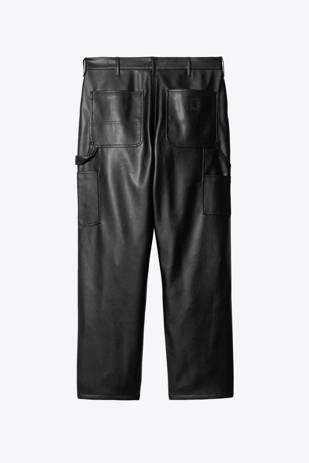 alt-image__Pantalone-nero-workwear-in-pelle-sintetica---Single-Knee-Pant