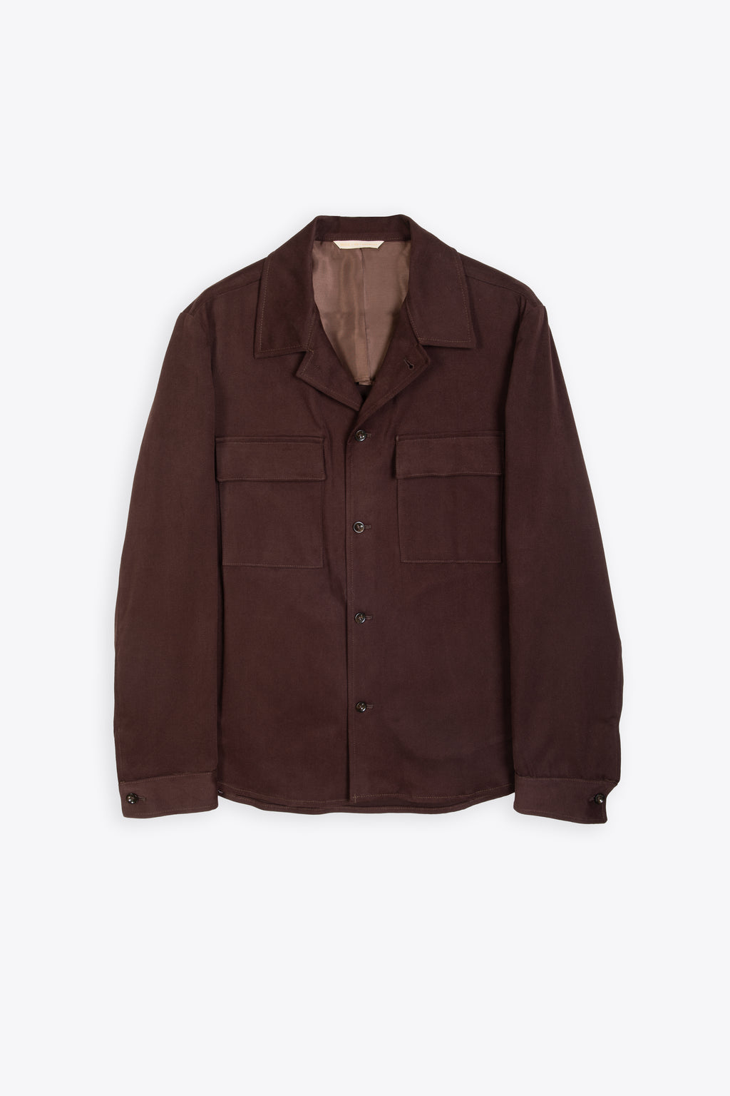 alt-image__Brown-cotton-jacket-with-open-collar---John