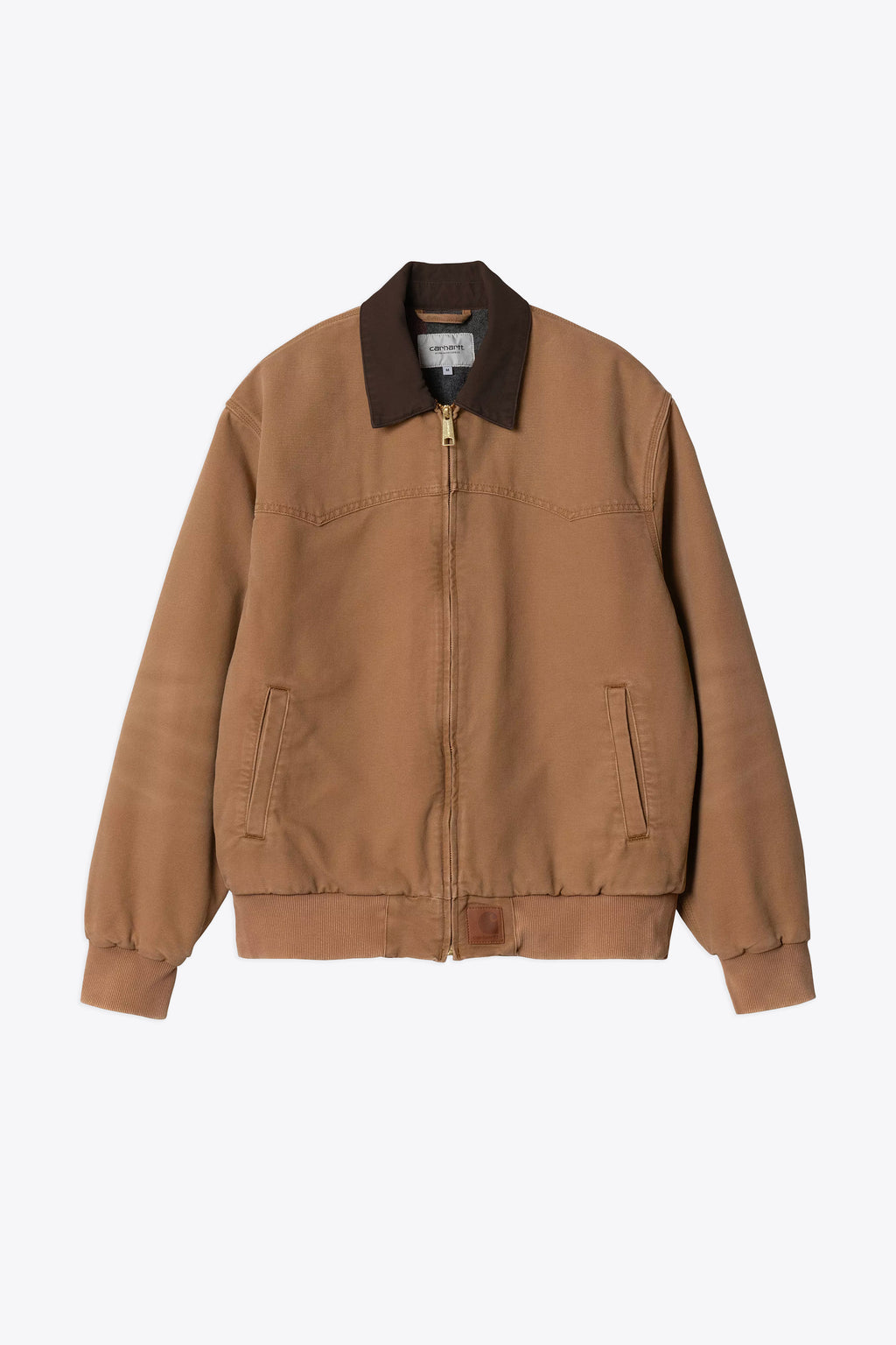 alt-image__Giubbotto-in-canvas-marrone-chiaro-con-colletto-a-contrasto---OG-Santa-Fe-Jacket