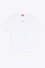 White cotton t-shirt with metallic Oval D logo - T Adjust Od 