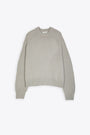 Ice grey wool oversized sweater - Jean  