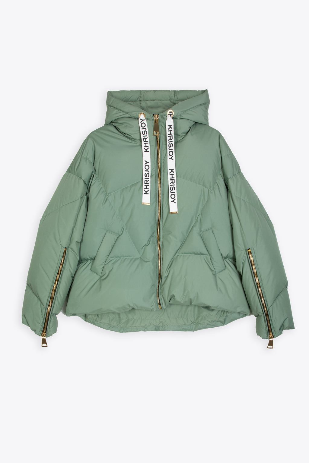 alt-image__Sage-green-matt-nylon-hooded-puffer-jacket---Khris-Iconic