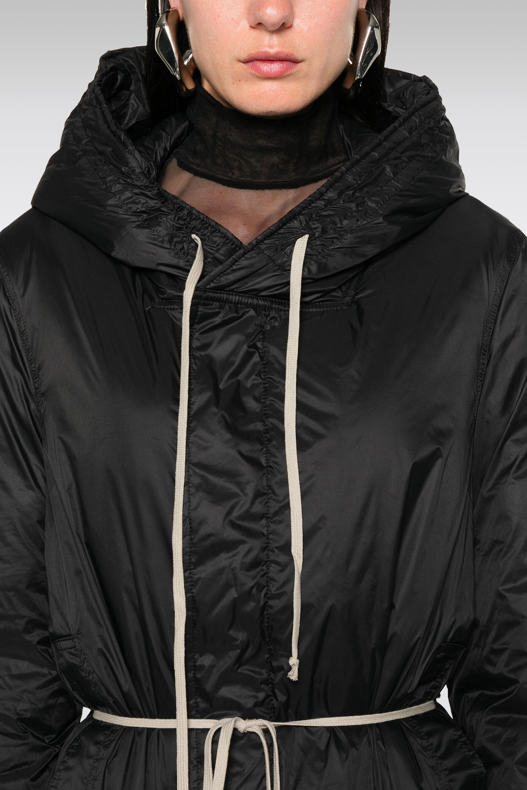 alt-image__Black-nylon-hooded-fishtail-parka---Fishtail-Parka