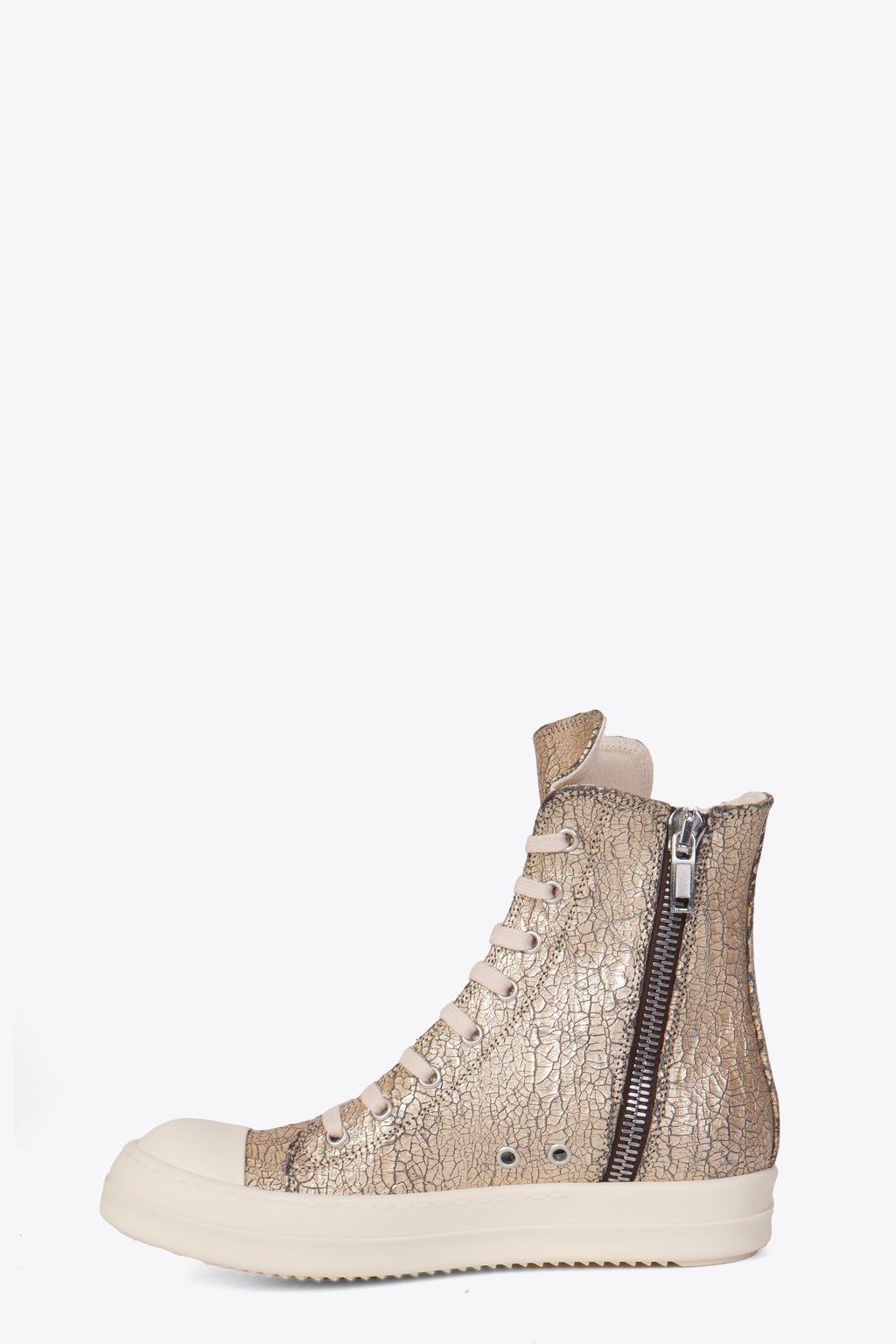 alt-image__Sneaker-alta-in-denim-spalmato-oro-craccato-con-lacci---Sneaks