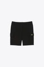 Black cotton cargo sweat shorts  