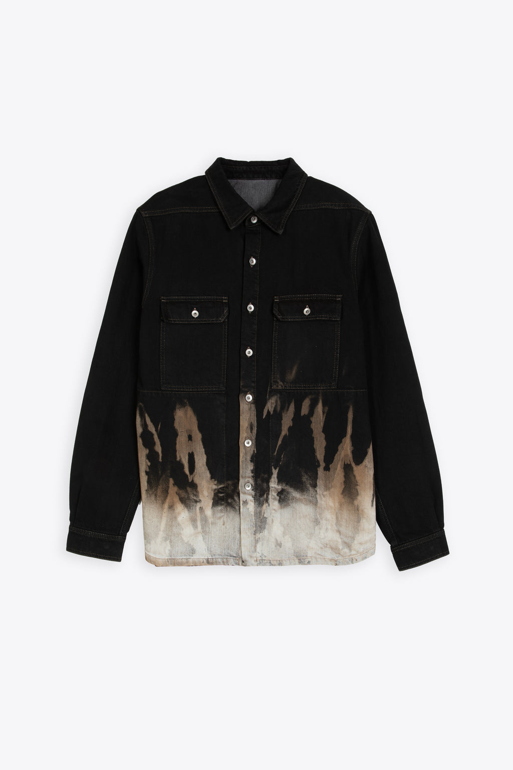 alt-image__Overshirt-in-denim-nero-candeggiato---Outershirt